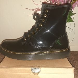 Doc Marten Black Patent Leather Zavala